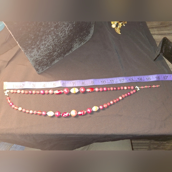 Napier Double Stranded Pink Beaded Necklace - Picture 3 of 3